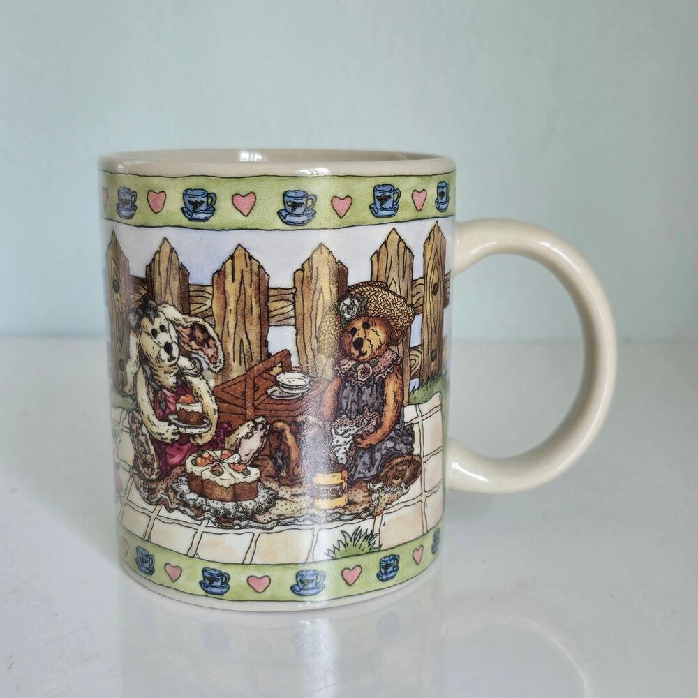 Vintage The Boyds Collection Coffee Mug Bearware Pottery Works Teddy Bears 1998